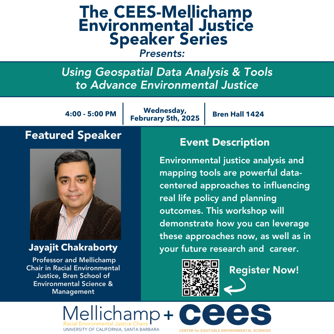 CEES-Mellichamp Environmental Justice Lecture Series Flyer
